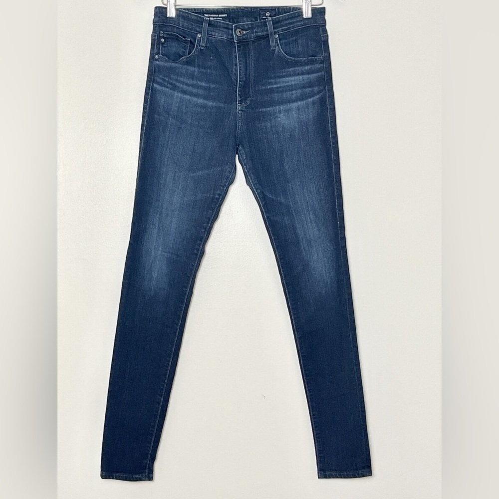 AG Adriano Goldschmeid Jeans: The Farrah High Rise Skinny Coquette. 30R.
